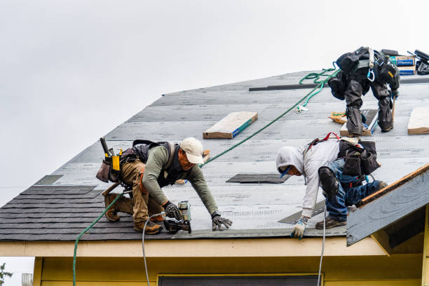 Professional Gutter Installation technician working in Dana Point, CA